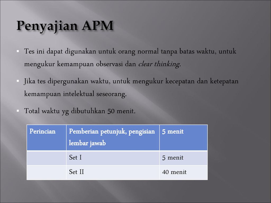 Tes Inteligensi Kelompok ppt download